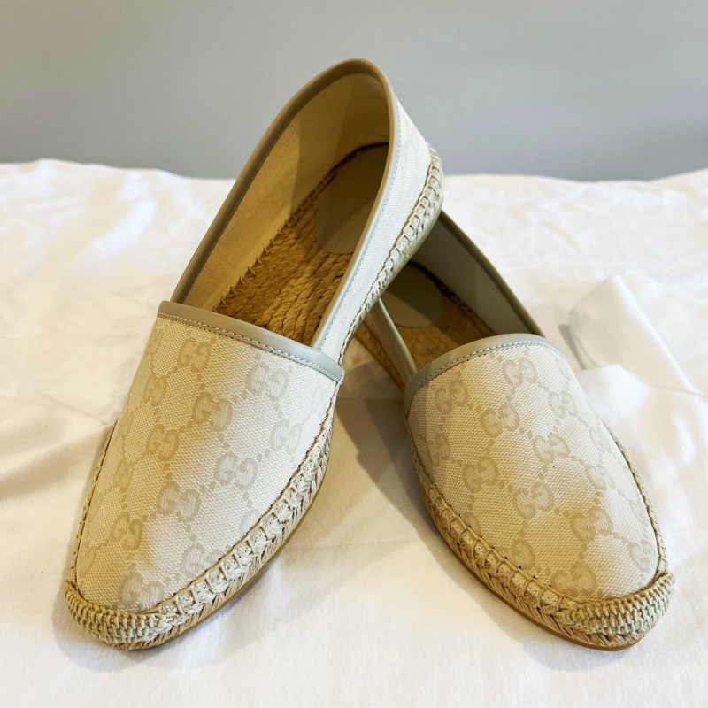 Canvas Espadrilles Cream/Beige