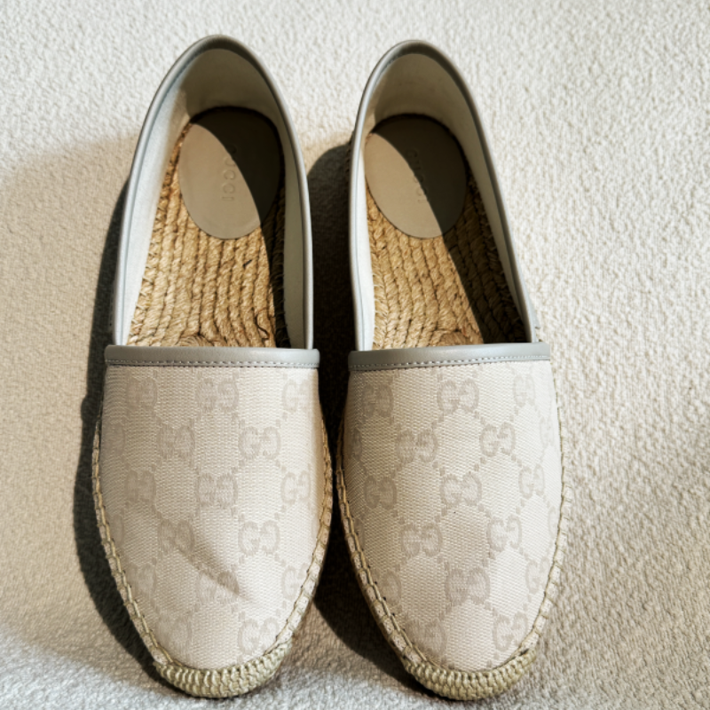 Canvas Espadrilles Cream/Beige